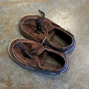 Sperry Kids Dark Brown Moccasins